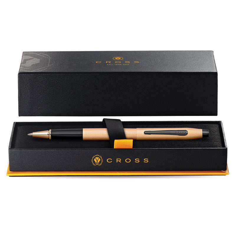 Cross Classic Century Refillable Gel Ink Rollerball Pen, Medium Rollerball, Includes Premium Gift Box - Brushed Rose Gold - Image 3